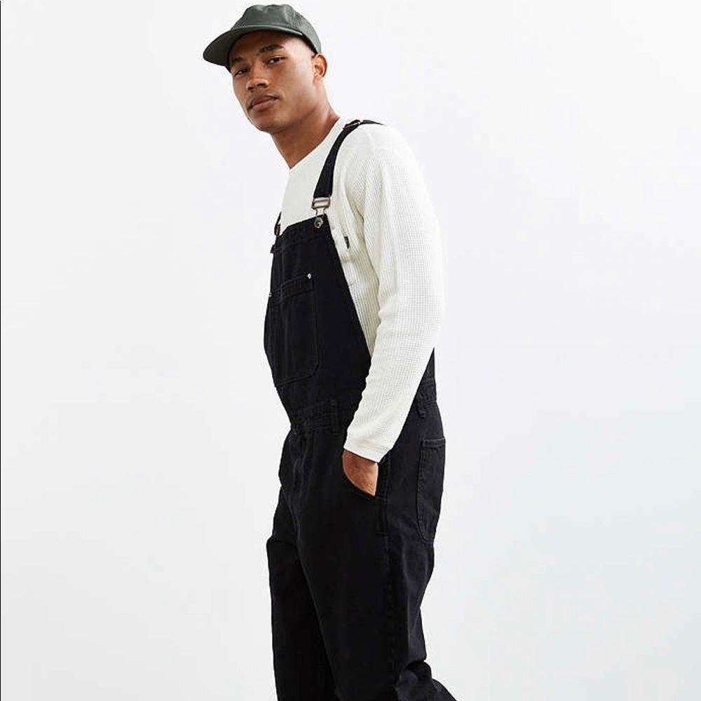 BDG Black Overalls